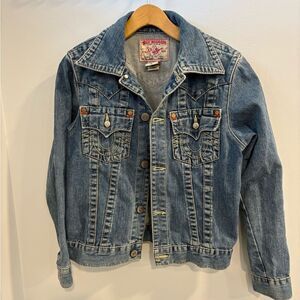 True Religion Youth Denim Jacket with Contrast Stitching